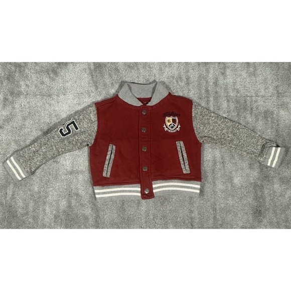 Tommy Hilfiger Baby Boy Varsity Jacket Red 2T - Picture 3 of 7
